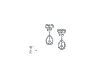 White Gold Plated | Fashion Earrings